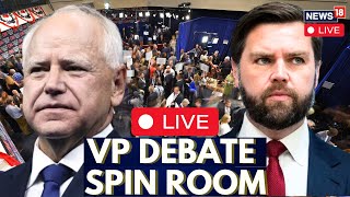 US Vice Presidential Debate LIVE  Vice President Debate Spin Room  US Elections 2024  N18G [upl. by Remington419]