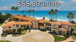 Inside a 55000000 OCEANFRONT California Mega Mansion [upl. by Smukler]