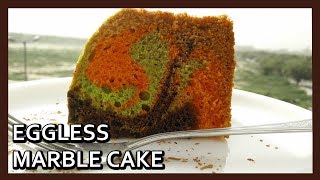 Eggless Marble Cake Recipe  eggless tea cake by Healthy Kadai [upl. by Gauthier178]