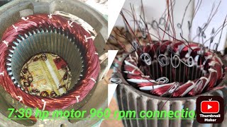 730 HP motor connectionautomobile electrician electronic repair star electrical motor [upl. by Dygert]