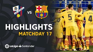 Highlights SD Huesca vs FC Barcelona 01 [upl. by Rapsac]