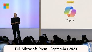 Full Event  MicrosoftEvent September 21 2023 [upl. by Loggia]