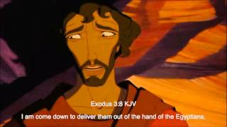 The Prince of Egypt 1998  The Burning Bush Scene Biblical subtitle [upl. by Washington]