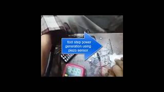 how to use PiezoElectric Sensor and PiezoElectric energy generation final year project [upl. by Holton]