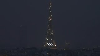 Eiffel Tower sparkles during Olympic opening ceremony  AFP [upl. by Reseta93]