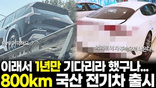 이래서 1년만 기다리라 했구나 800km 국산 전기차 출시된다 [upl. by Maretz]