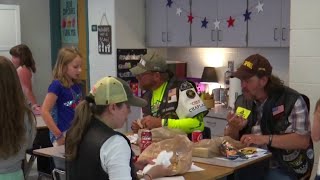 Bikers visit Montvale Elementary School [upl. by Einej]