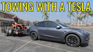 Towing with a Tesla Model Y [upl. by Renato]