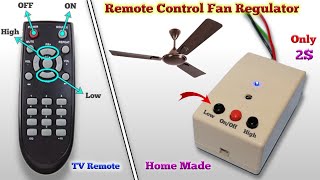 How to Make Remote Control Fan Regulator  Remote Controlled AC Fan Regulator using Arduino [upl. by Luci]