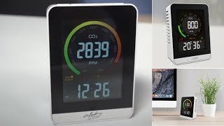 Comment détecter et contrôler le taux de CO2 dans une salle   alarme au dessus de 800ppm ZX7109 [upl. by Berghoff570]