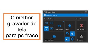 O MELHOR Gravador de TELA para PC FRACO 100 GRATUITO [upl. by Ankeny460]