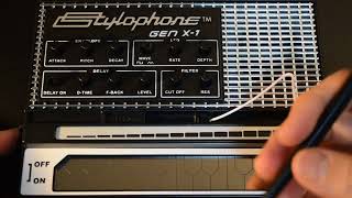 『Stylophone GEN X 1』with Loop Machine Play Electronic Music [upl. by Annibo]