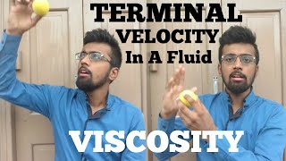 TERMINAL VELOCITY In A Fluid Stokes Law Viscosity Concept Formula Derivation ARexplains [upl. by Sabas732]