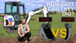 MICRO TRENCHING BUCKET VS DIGGING BUCKET  How fast can they dig [upl. by Leopoldeen]