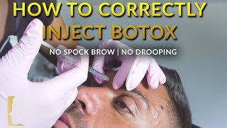 DR RANJBAR  PROPER BOTOX INJECTION TECHNIQUE  NO SPOCK EYEBROWS  NO DROOPING  L1P AESTHETICS [upl. by Hpeseoj796]