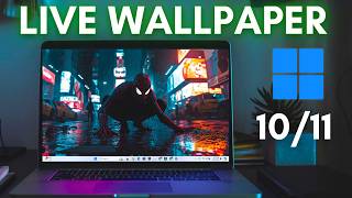 How To Set Live Wallpaper on Windows 10  11 PC amp Laptop 2024 [upl. by Gehman996]