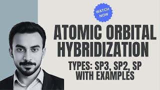 Atomic Orbital Hybridization  sp3 sp2 sp with examples CH4NH3H2OC2H6BF3BCl3C2H4BeCL2C2H2 [upl. by Rodrique330]