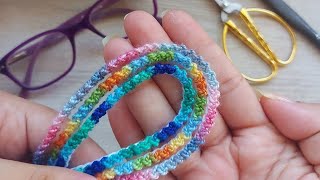 ¡Muy HERMOSA IDEA🥰 MIRA lo que TEJI para mis lentes a CROCHET te Encantará Puedes venderlos 💰 [upl. by Mackoff]