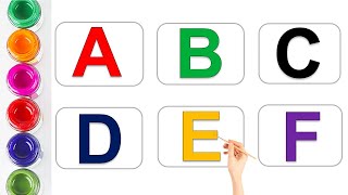 A to Z Kids rhymes collection for writing along dotted lines for toddler Alphabet ABC song ABCD [upl. by Orag330]