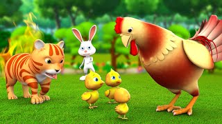 புத்திசாலி கோழி மற்றும் தந்திரமான பூனை  Cunning Cat amp Clever Hen  3D Tamil Moral Stories JOJO TV [upl. by Eiznekcm]