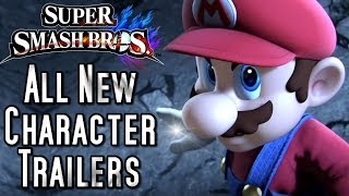 Super Smash Bros ALL New Character Trailers [upl. by Aitnecserc]