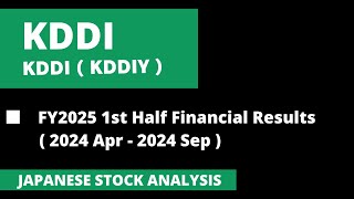 KDDI  FY2025 1st Half Quarter Financial Results [upl. by Ibrad]