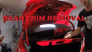 2017 WRX Rear Trim Camera and Plate Lights Removal [upl. by Nynnahs]