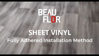 How to glue sheet vinyl flooring [upl. by Airotel]