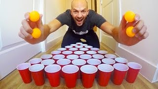 INSANE BEER PONG SOCCER SKILLS [upl. by Gewirtz]