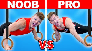 NOOB vs PRO GYMNASTICS CHALLENGE [upl. by Ettore]