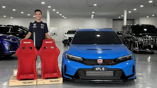 VLOGHONDA CIVIC FL5 Type R FL5 Upgrade One Pair Recaro RSG Red Full Bucket Seat recaro [upl. by Eirek856]