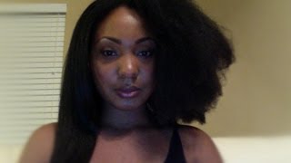 NO HEAT DAMAGE How To Straighten Natural Hair Tutorial [upl. by Brooks]