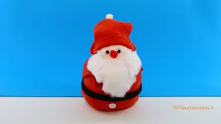 Lavoretto Babbo Natale con Calzino e Riso  Tutorial 🎅🏻 [upl. by Deste507]