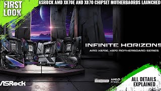 ASRock AMD X870E and X870 Chipset Motherboards Launched  Explained All Spec Features And More [upl. by Ellemrac]