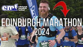 Edinburgh Marathon 2024  Race Day VLOG  Trained for 345 trying for a PB [upl. by Aseeram]