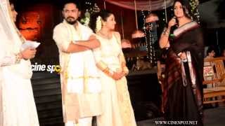 Mammootty at Muktha and Rinku Tomy Rimi Tomy Brothers Wedding reception Video [upl. by Onailil]