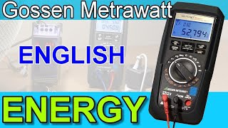 Power Meter amp Energy Meter amp Multimeter Gossen Metrawatt Metrahit Energy  Measurements amp Review [upl. by Monjo]