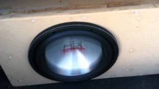 Mtx 9500 12quot in custom ported box mtx 81000d 1500w rms [upl. by Marcin]