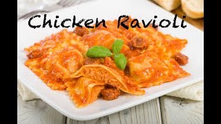 Ravioli in Creamy Tomato Sauce Chicken Ravioli Easy Ravioli Recipe At home by Mallikas kitchen [upl. by Esilrahc]