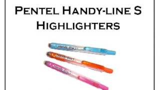 Pentel Recycology Pentel Handyline S Highlighters [upl. by Yzus362]