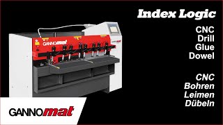 Drill Glue Dowel Machine  GANNOMAT Index Logic [upl. by Easton]