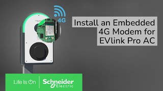 How to Install 4G embedded modem for EVlink Pro AC  Schneider Electric [upl. by Kcir734]