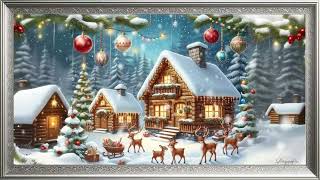 TV WALLPAPER CHRISTMAS MUSIC  ART  FRAMED PAINTING [upl. by Orimisac]