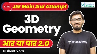 3D Geometry  JEE Main April Attempt  Aar Ya Paar 20  JEE Maths  Nishant Vora [upl. by Eninaj]