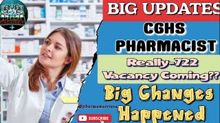 CGHS PHARMACIST BIG UPDATES  CGHS PHARMACIST VACANCY 2024 cghsindia pharmajob [upl. by Cristie]