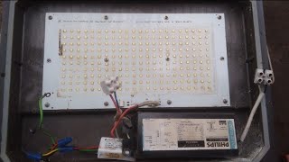 how to electrical led 200w flat light repairing [upl. by Raphaela435]