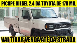 HILUX CHAMP 24 DIESEL CHEGARÁ AO BRASIL COM PREÇO DE 170 MIL [upl. by Ramat]