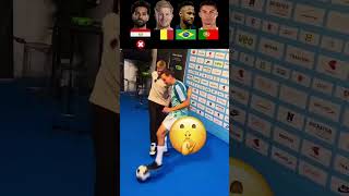 Ronaldo VS Neymar VS Salah VS De Bruyne  Againsts Freestyler😬 [upl. by Haela]