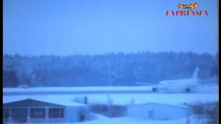 Iran Air Plane Skids Off Runway in Stockholm [upl. by Bakeman]