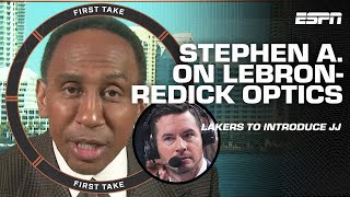 BAD OPTICS 👀 Stephen A addresses JJ RedickLakers criticism  First Take [upl. by Stasny]